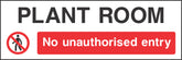 Plant room Sign